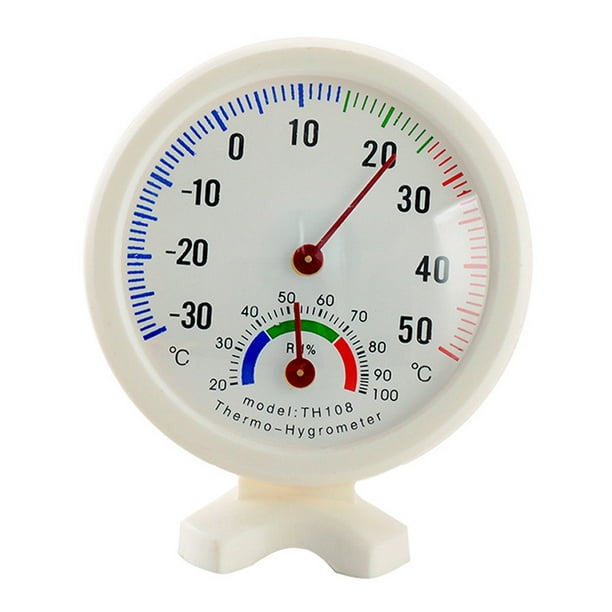 WREESH Round Indoor Outdoor Hygrometer Humidity Temperature Meter