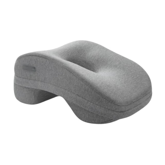 Almohada para la siesta de escritorio boca abajo, práctica, ligera y suave, con bolsa de almacenamiento. Gris