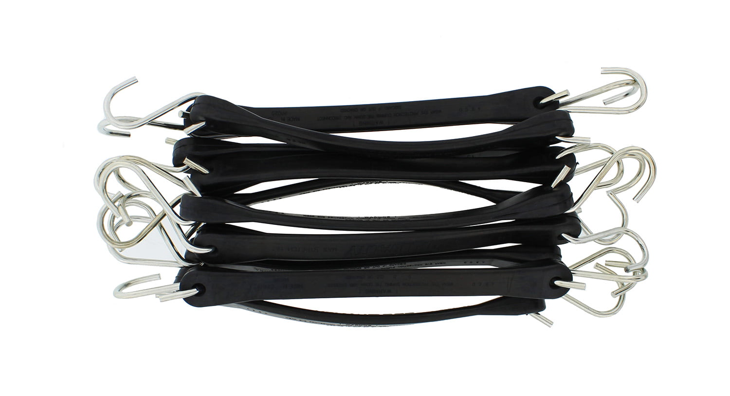 54in Max Stretch 31in Tarp Tie Straps Heavy-Duty Rubber Tiedown Strap Abn EPDM Bungee Cords with Hooks 10-Pack 