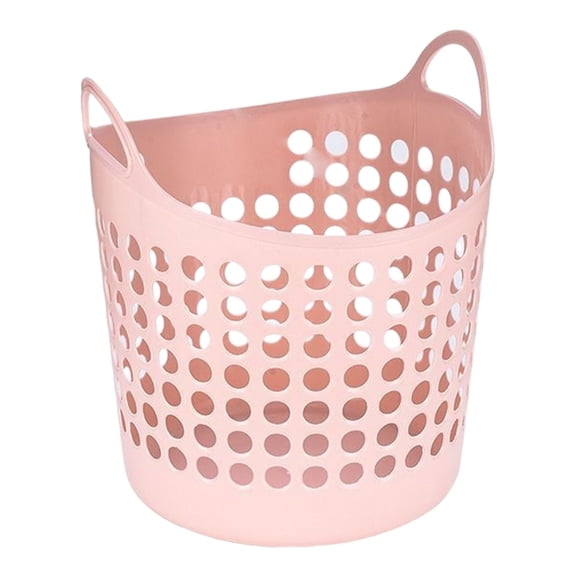 Flexible Dirty Laundry Basket, Breathable Cut Out Design, Portable Storage Basket For Home Toilet Bathroom Clothes Pants (C)