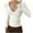 White, variant on Timegard Going out Tops for Women Low V Neck Long Sleeve Slim Fitting Comfy Tops Fall Spring Casual