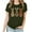 Army Green, variant on VBTAPA Novelty Graphic Tees for Women Happy Easter Bunny Print T-Shirt Cute Leopard Rabbit Tee Tops Prime Sales of The Day Army Green XXXL