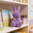 thumbnail image 6 of ToyKingdee Large Flocked Easter Bunny Decor, Soft Velvet Finish Holiday Decorative Figure, 6 of 6