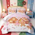 thumbnail image 2 of Manfei Christmas Happy Holiday Quilt Full,Cute Winter Snow Theme Full Bedspread Sets,3 Pieces,1 Coverlet and 2 Pillowcases, 2 of 7