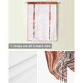 thumbnail image 5 of Orangered Southwest Tie Up Curtains for Kitchen Bathroom Bedroom Windows 63 Inch Length, Boho Vintage Modern Ethnic Art Balloon Drape Curtains Shade Rod Pocket Drapery Curtain Panel, 46"x63", 5 of 7