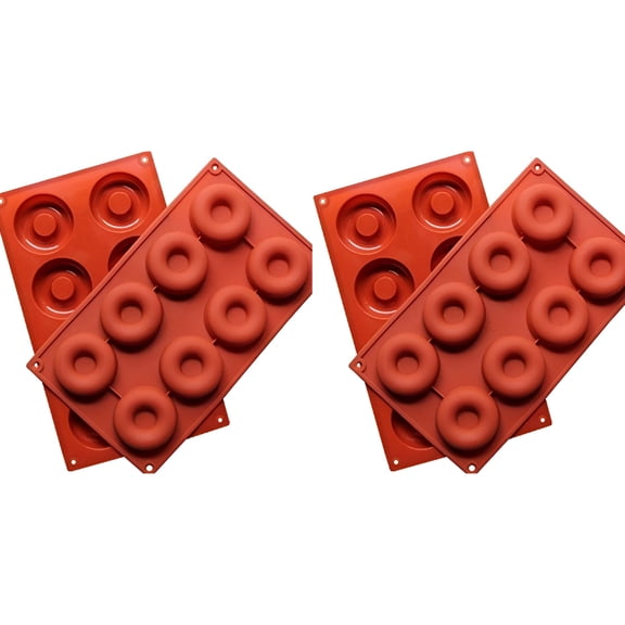 RAIRSKY Silicone Donut Cupcake Mold Muffin Chocolate Cake Candy Cookie Baking Mould Pan 2PCS