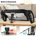 thumbnail image 3 of Fintie Case for Playstation Portal with Fixed Stand, [Shock Proof] Protective Cover w/Hard Matte Clear Back Panel & Soft TPU Bumper, Ergonomic Grip for Playstation Portal Remote Player, Black, 3 of 7