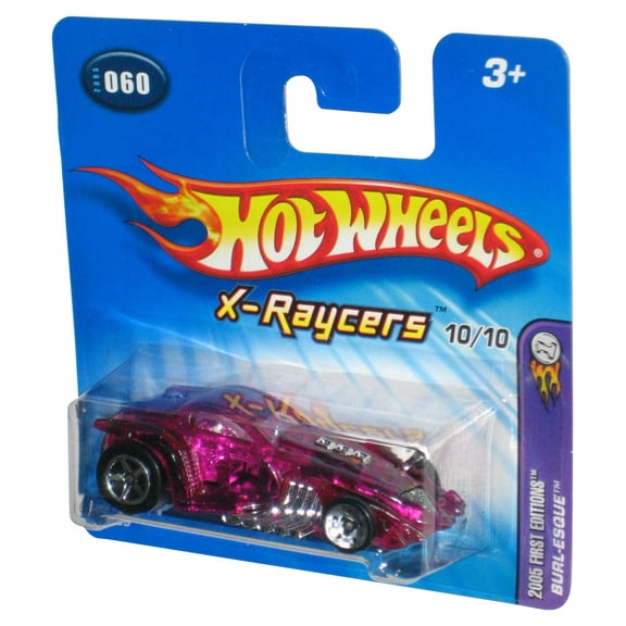 Hot Wheels 2005 First Editions X-Raycers 10/10 (2004) Purple Burl-Esque Car #060 - (Short Card)