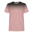 thumbnail image 5 of Tops para hombre, blusas y camisas de manga corta con cuello redondo para hombre, camiseta deportiva informal con estampado degradado a la moda para hombre, blusa de poliéster de manga corta con cuell, 5 of 5