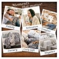thumbnail image 4 of RoLinsc Premium Ruched Faux Fur Throw Blanket - Luxurious, Soft Reversible Mink Blanket - 50" x 65” - Tan Rose, 4 of 8