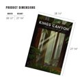 thumbnail image 3 of Lantern Press 1000 Piece Jigsaw Puzzle, Kings Canyon National Park, Redwood Forest, Geometric Lithograph, 3 of 5