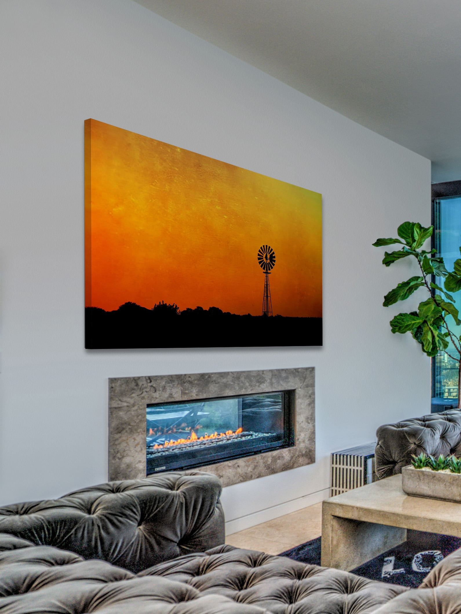 "Kansas" Painting Print on Wrapped Canvas