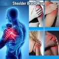thumbnail image 3 of Sangle de Soutien d'Épaule Réglable Double Bandage Compression Croisée Attelle d'Épaule Protecteur Sangle Correction de Posture Bandage (Noir, G-TG), 3 of 7