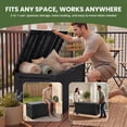 thumbnail image 6 of Uforic Outdoor 90 Gallon Lockable Deck Box, Double-Wall Resin Storage Box for Outdoor Patio,Lockable,‎Weatherproof,Light Brown, 6 of 7