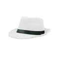 thumbnail image 2 of fastboy Enjoy Sun With Lightweight Beach Hat In Various Colors Wide Brim Straw Hat Simple Beach Hat Sun Hat white, 2 of 6