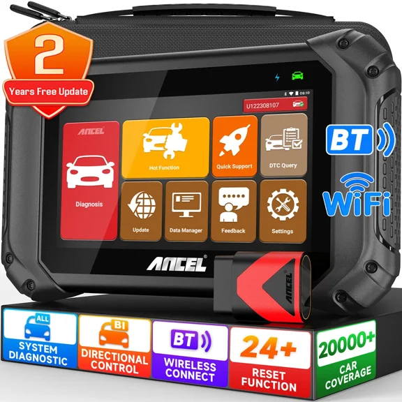 ANCEL Bidirectional Scan Tool Car Diagnostic Code Reader, Full Systems OBD2 Scanner Diagnostic Tool