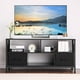 thumbnail image 1 of QinaQin Mueble para TV estilo farmhouse para pantallas de hasta 50 pulgadas, cómoda con amplio almacenamiento y 2 cajones de tela, ideal para sala o recámara, 1 of 8