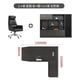 thumbnail image 1 of L Shaped Executive Boss Office Desk Reception Corner Home Storage Computer Desks Filing Cabinets Mesa Escritorio Home Furniture My Lux Decor Round, 1 of 30
