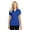 True Royal, variant on Ladies Pinpoint Mesh Zip Polo-S (True Royal)