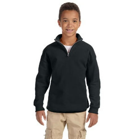 - Jerzees Youth 8 oz. NuBlend® Quarter-Zip Cadet Collar Sweatshirt