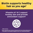 thumbnail image 3 of Cápsulas blandas para el crecimiento del cabello Nature Made Lustriva, vitamina biotina, 3 of 9