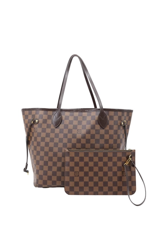 Pre-Owned Pre Owned Louis Vuitton Neverfull MM Damier Ebene Tote Bag Brown