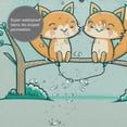 thumbnail image 6 of Polyester Fiber Shower Curtain, Smile Fox Art Shower Curtain, Metal Buckled Eye Waterproof Shower Curtain, Can Be Washed-72x72in, 6 of 8