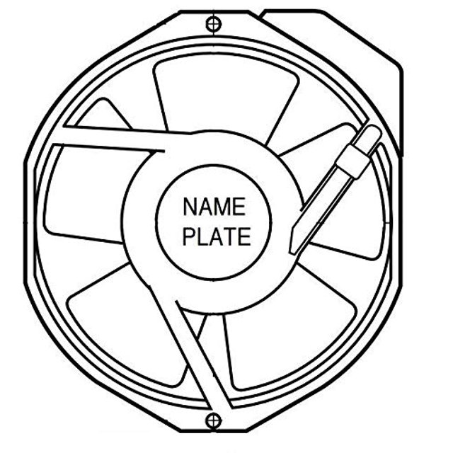 Nmb Technologies Axial Fan, 172Mm, 230V, 190Ma - 5915PC-23T-B30-AM0