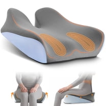 KAIPARA Seat Cushions for Office Chairs, Ergonomic Memory Foam Chair Cushions for Sciatica, Tailbone Pain Relief Support Pillow, Car Seat Cushion