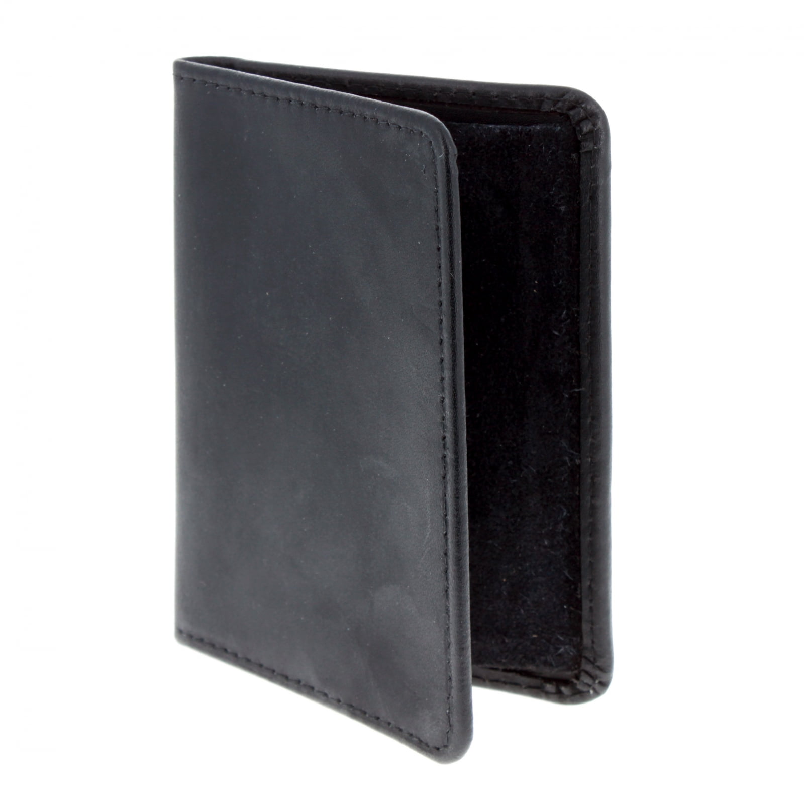 ASR Federal Black Bifold Leather ID Card and Badge Holder Police Gear, Shield