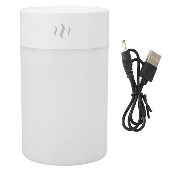 Mini humidificador 260 ml Luz LED colorida Carga USB Humidificador de escritorio portátil blanco simple para dormitorio Oficina Coche
