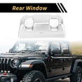 thumbnail image 3 of Unique Bargains 1 Pc Rear Window Switch Panel Trim Cover for Jeep Wrangler JL JLU 18-24 Rear Window Switch Control Panel Cover Trim Decoration ABS Silver Tone, 3 of 6