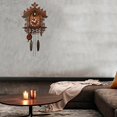 deevoka Wooden Retro Cuckoo Clock, Birdhouse Antique Quartz Battery
