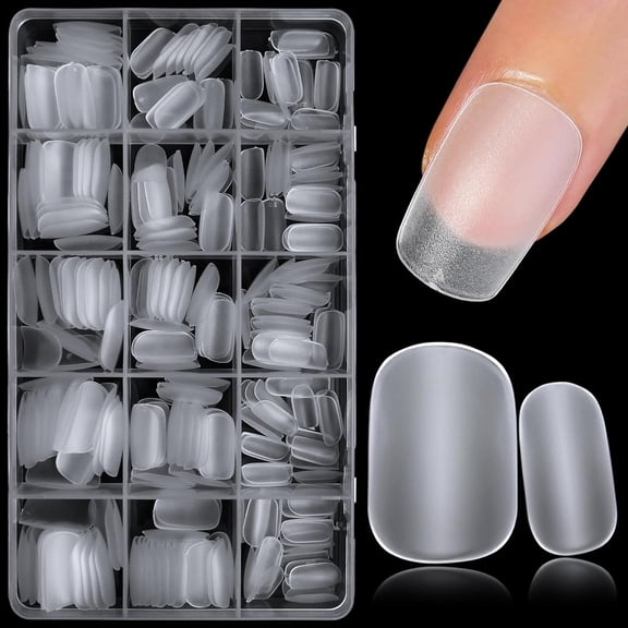 24pc Extra Short Coffin Nails Tips Gel Nail Tips Fake Nails Clear Soft Gel Nail Tips Full Cover False Nail Short Coffin Acrylic Nails Set for Salons or DIY Nail Art clear medium square oval