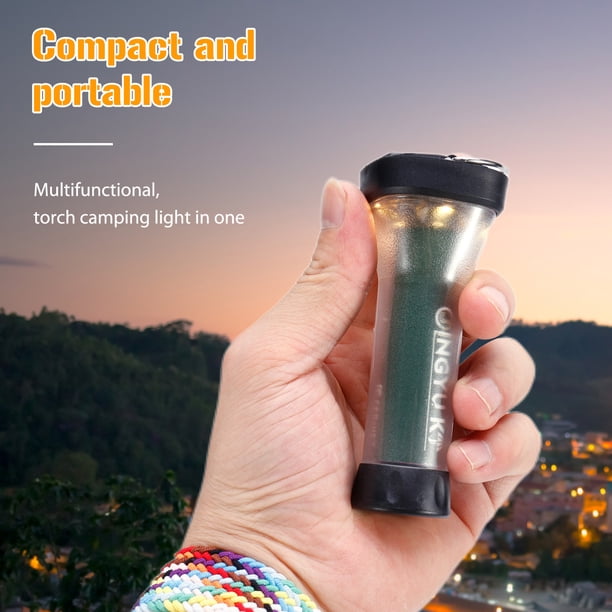 Linterna de camping LED 2600mAh 2 en 1 linterna de camping para caza (verde retro A)