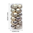 thumbnail image 2 of Fiudx Adornos Navideños, Bolas Irrompibles Galvanizadas, Juego de 24 Piezas de 6 Cm, Perfectos para Árboles, Coronas, Guirnaldas, Decoraciones Festivas, Uso Doméstico y Comercial., 2 of 2