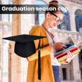 thumbnail image 4 of CSChome Bachelor Cap Unisex Graduation Hat - Tassel Pendant Solid Color Classic Flat Top, 4 of 7