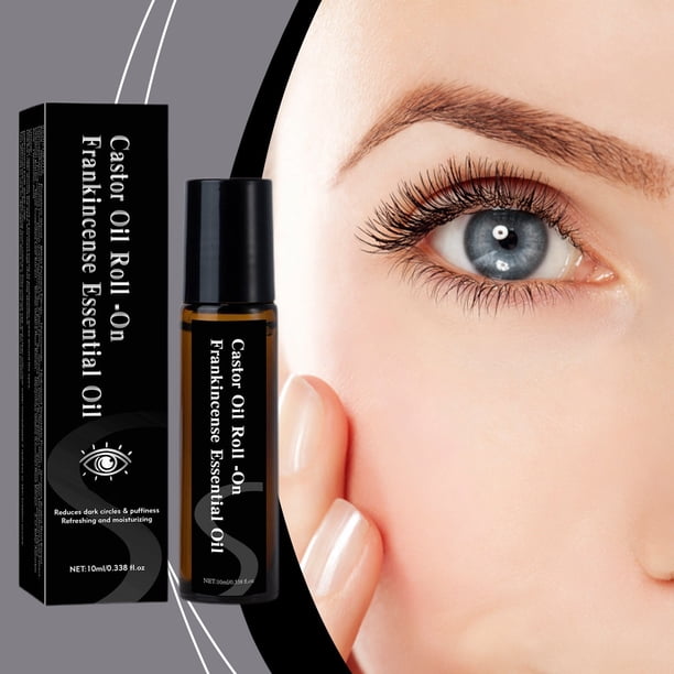 Rollo de aceite de ricino con esencia de incienso. Reduce las ojeras y la hinchazón. Refrescante e hidratante. 10 ml de agua esencial.