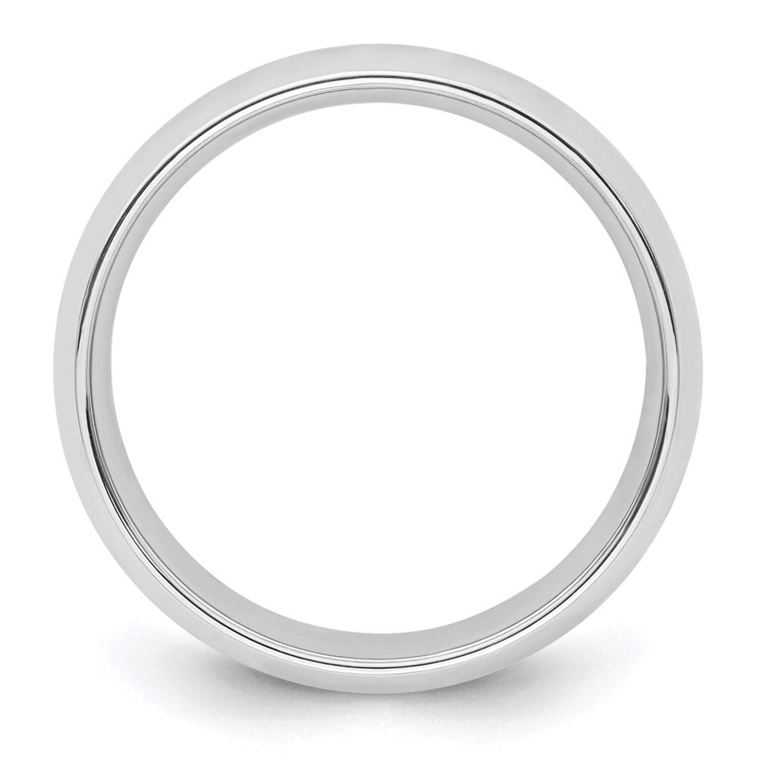 14k White Gold 6mm Engravable Comfort-Fit Band