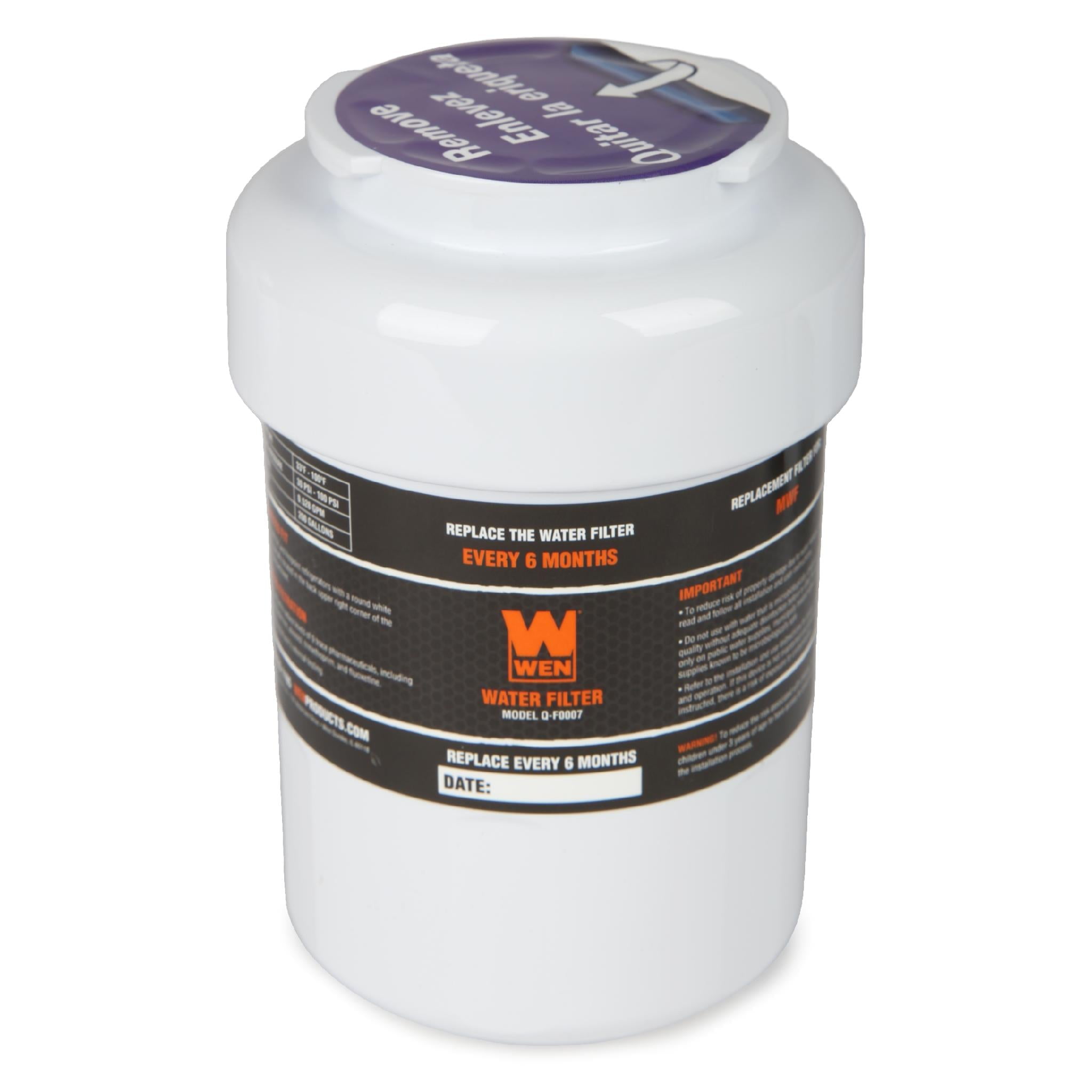 WEN Replacement Refrigerator Water Filter, 3 Pack (OEM part number MWF, MWFP, MWFA, MWFAP)