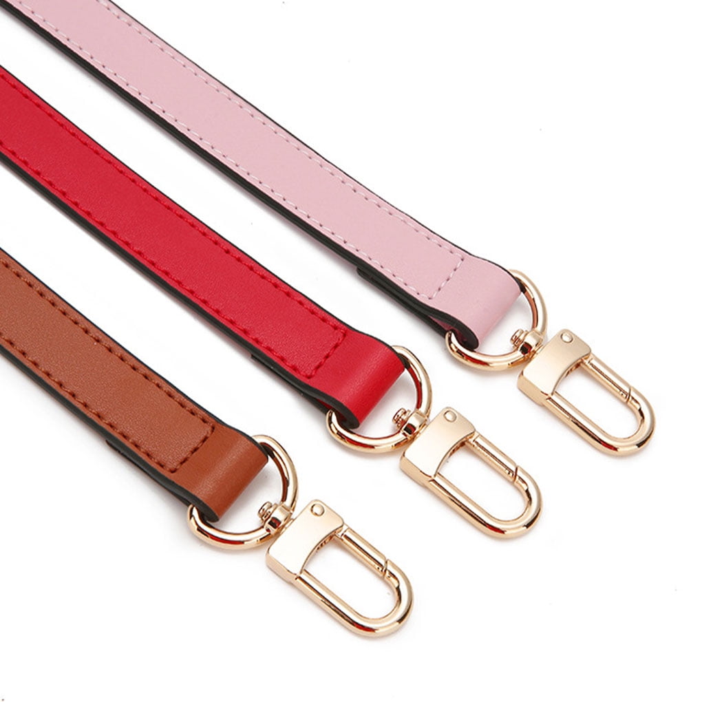 Goriertaly Durable Leather For Bag Upgrades P Short Shoulder Strap Bag Short Shoulder Replacement Straps brown38cm 1Set