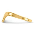 thumbnail image 4 of 14K Yellow Gold Ring Band Themed Polished Chevron, Size 7, 4 of 5