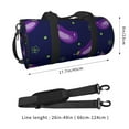 thumbnail image 4 of Fotbe Eggplant Pattern Foldable Sports Gym Bag with Wet Dry Pocket, Ultralight Travel Bag, Large Capacity Duffel Bag, Splash Proof Carry on Bag, Overnight Bag, Weekender Bag, 4 of 8