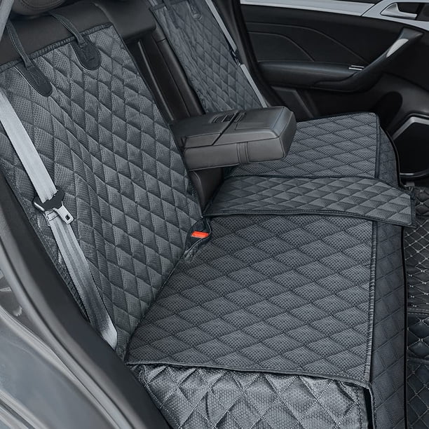 Funda para asiento de coche para perros para asiento trasero, impermeable, protege de arañazos, protector de asiento de coche de tamaño universal para perros, niños, mascotas, pasajeros de taxi SUV