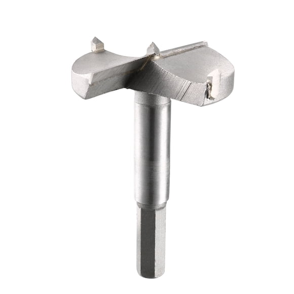 Broca Forstner de vástago redondo con punta de carburo de 53mm de Uxcell