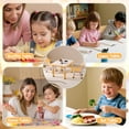 thumbnail image 6 of Kids Table & Chairs Set (2 Chairs), Height Adjustable Toddler Table and Chair Set for Kids Ages 3-8 with Graffiti Desktop, Learning & Art Activity Desk for Classroom, Home, Daycare, 6 of 7