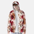 thumbnail image 3 of Pofeuu Lilies Flowers Print Sun Protection Outdoor Lightweight Full Zip UV Cooling Hoodie Long Sleeve Summer Clothing for Outdoor Hiking-X-Large, 3 of 5