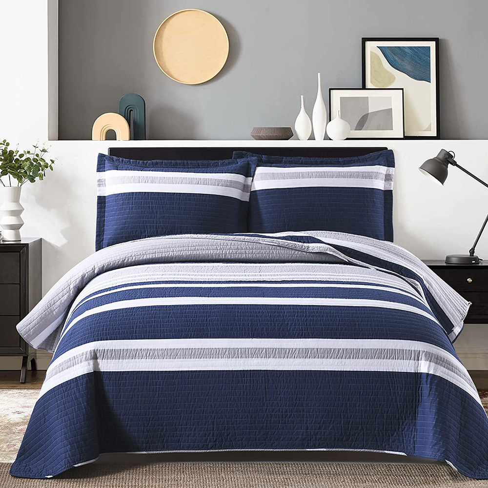 Queen Size Bedspreads Queen Size Bedspread 100 cotton, Navy blue