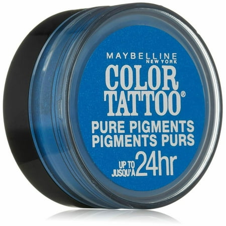 Maybelline New York Eye Studio Color Tattoo Pure Pigments Loose Powder Shadow, 10 Brash Blue, 0.05 Oz.