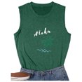 thumbnail image 4 of Moda casual mujer sin mangas impreso damas o-cuello tops chaleco camiseta Pompotops lopia989916, 4 of 6